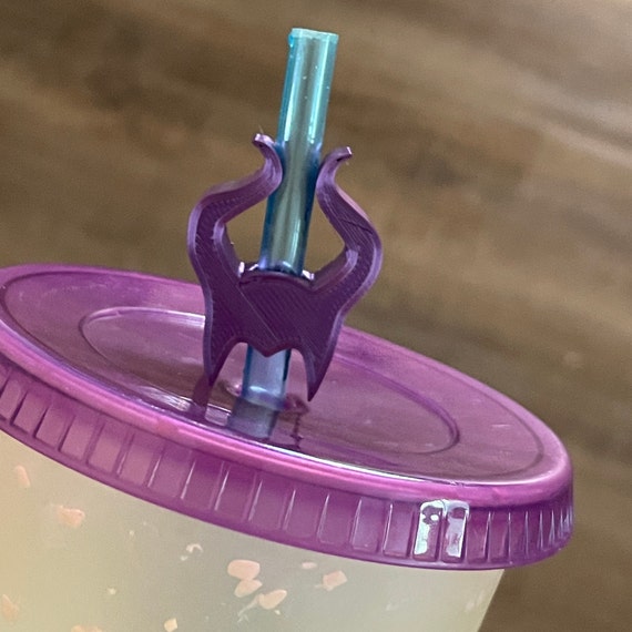 Maleficent Horns Straw Topper Buddy STL File Digital Download for 3D Printing, Fish Extender Idea
