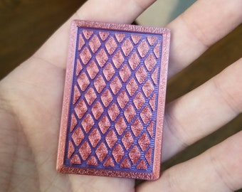 Andromeda Split Sensory Fidget Coin, Textured Double-Sided Slab