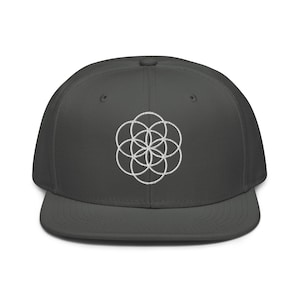 Seed of Life Flatbill Snapback Hat - Sacred Geometry