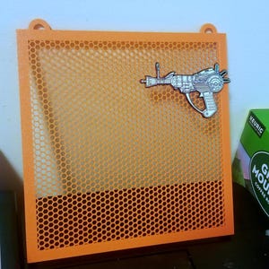 Pin Board Display - Pin Collection Board, Wall Mounted, 3D Printed Honey Comb Mesh Pin Board