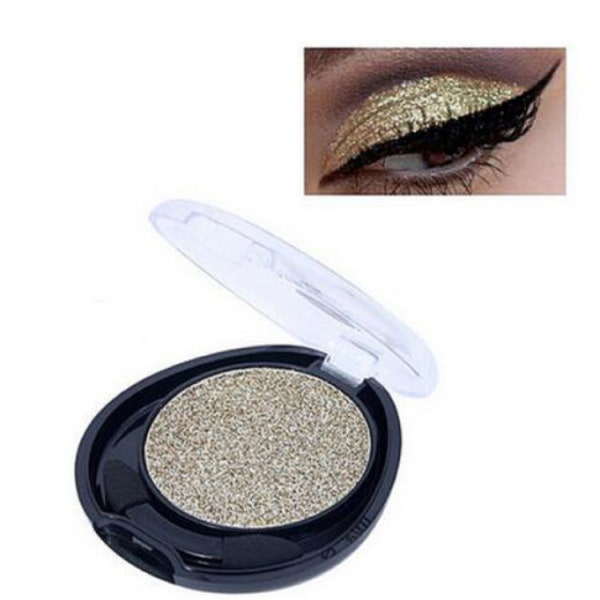 Saffron Gold All Over Glitter Eye Shadow Body Compact Metallic Glam Festival Sultry Make Up Cosmetics