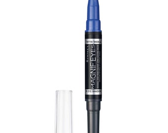 Rimmel London Magnif'Eyes Duo Pen Eyeshadow Eyeliner Stick Eye Dark Side Of Blue Make Up Cosmetics