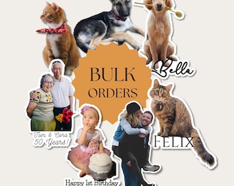 Custom Waterproof Vinyl Stickers: Personalized Photo Gifts in Bulk Orders