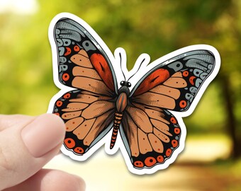 Monarch Butterfly Sticker – Waterproof Vinyl Decal