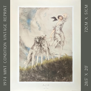 Vintage French Art Deco Wall Art | "Joy of Life" by Louis Icart | 1974 Mint Lithograph | Retro 1920s Paris Print