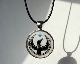 Collar de colimbo de la Alianza Rebelde de Minnesota - Colgante de plata