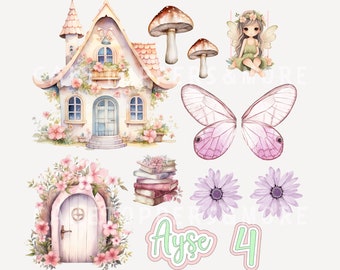Fairy Tale Cake Topper: Custom Digital Printable (PNG, PDF)