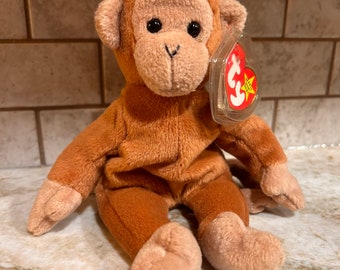Ty Beanie Baby Bongo The Monkey Toy (4067) for sale online