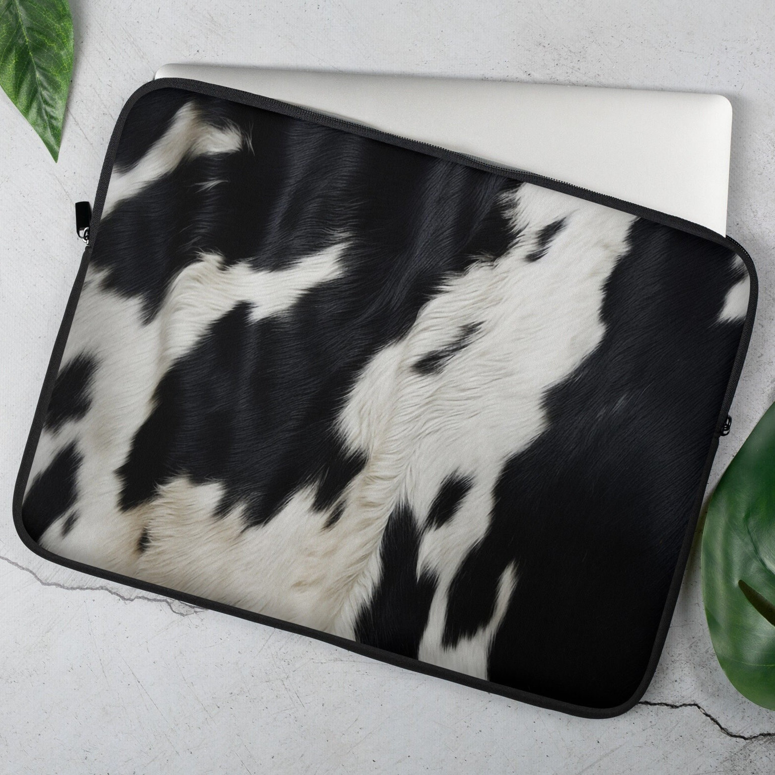 Cow Print Neoprene Tote with Stripes – Old Skool Boutique