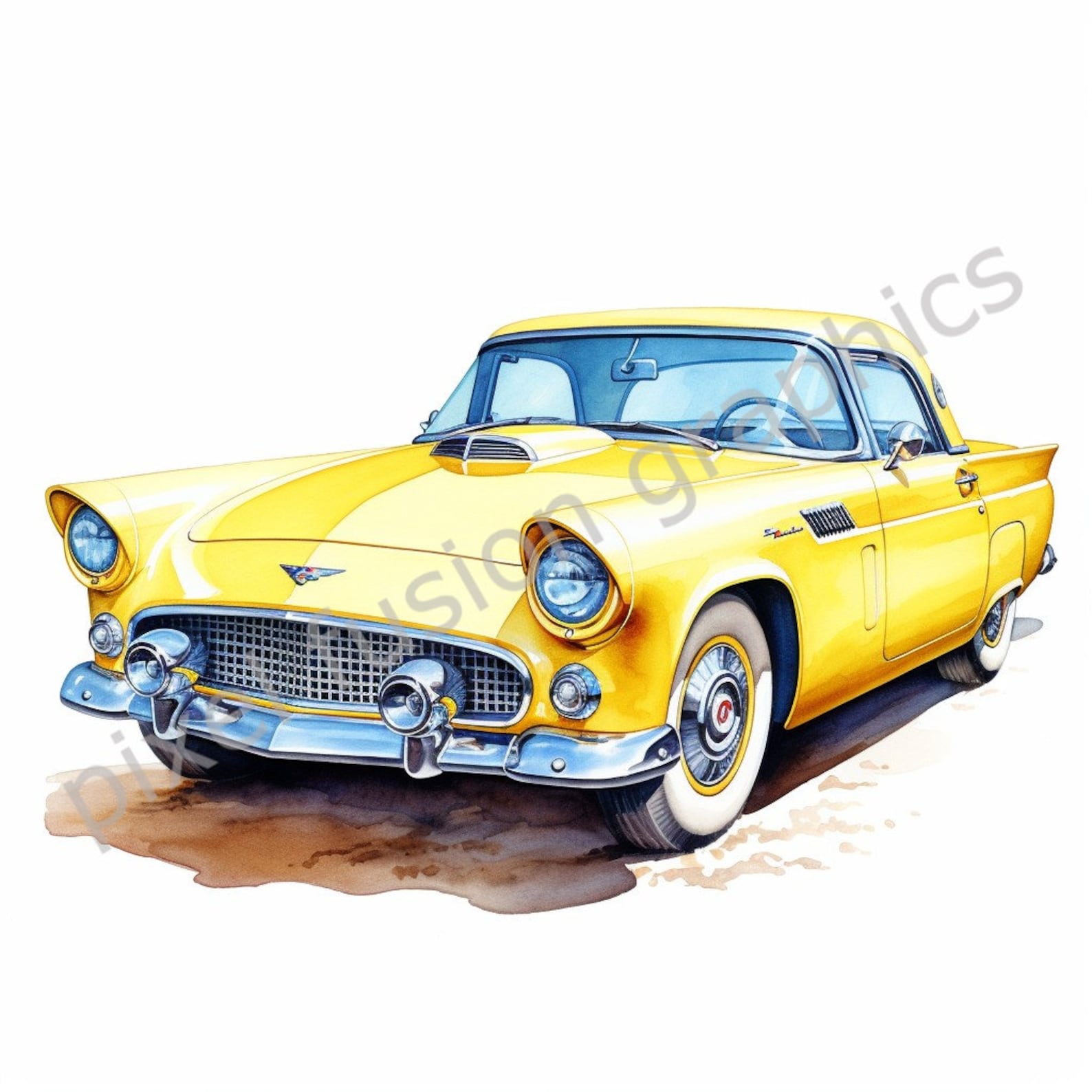 Classic Cars Clip Art, Vintage Cars, PNG Cars, Cadillac , Ford ...