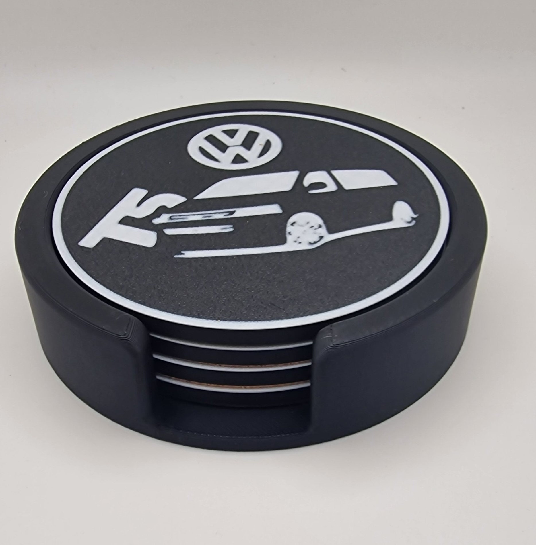 VW T5 Logo Camper Van Coasters and Holder. Etsy