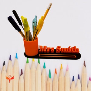 Desk Tidy Personalised Desk Tidy Gift For Teacher