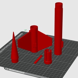 Printable Estes Crossfire Replica Model Rocket