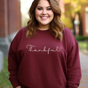 Thankful Sweatshirt Family shirt for Thanksgiving Gift for Woman