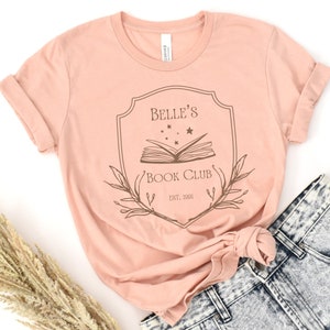 Belle's Book Club TShirt - Princess tshirt - give for book lovers and friends