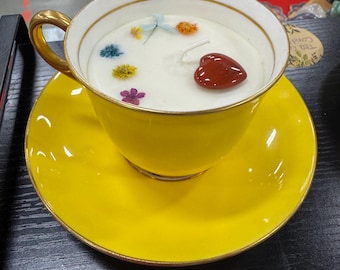 Clay Sage Teacup Candle