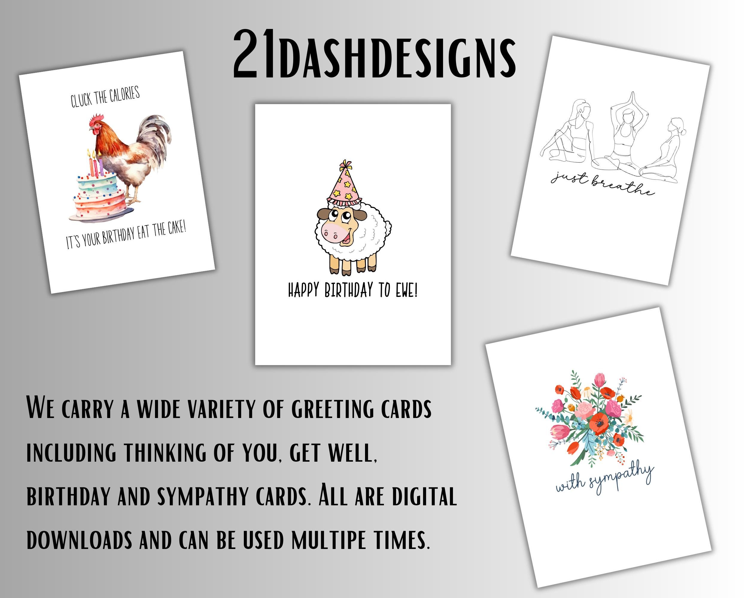 Cute Get Well Soon Digital Download Greeting Card Feel Better Instant ...