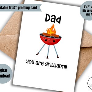 Lustige digitale Grußkarte Vatertag Geburtstag punny druckbare lustige Vatertagskarte einfach nur so minimal Sofort Download Karte