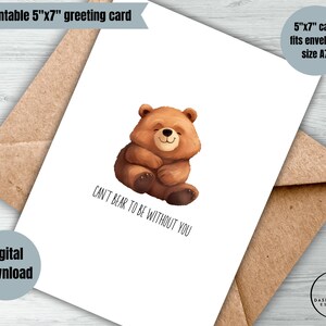 Le numérique ne peut pas supporter de se passer de vous carte de voeux minimaliste pour la Saint-Valentin, je t'aime, amour mignon, carte imprimable, carte de voeux chérie, cadeau d'amour d'amitié