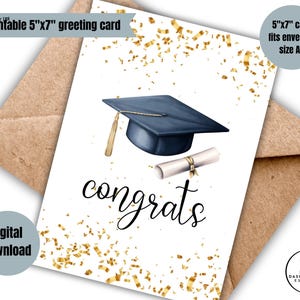 Casquette numérique et diplôme carte de remise des diplômes félicitations carte de remise des diplômes imprimable confettis lycée diplômés du préscolaire professionnel
