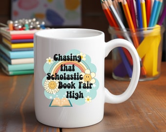 Chasing That Book Fair High Mug, Gift for Readers