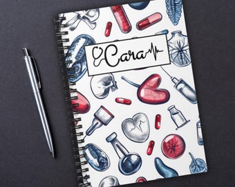 Personalized Nurse Notebook, Custom Medical Gift