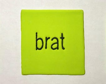 Edible Fondant Brat Cake, Cupcake & Treat Toppers, Set of 3, *Made-to-order*