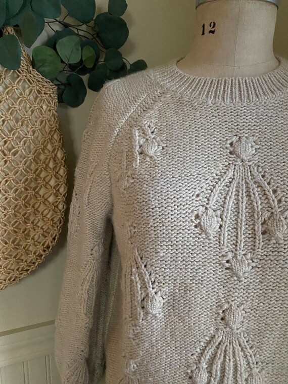 Gap Cream Textured Sweater / Chunky Winter Sweater