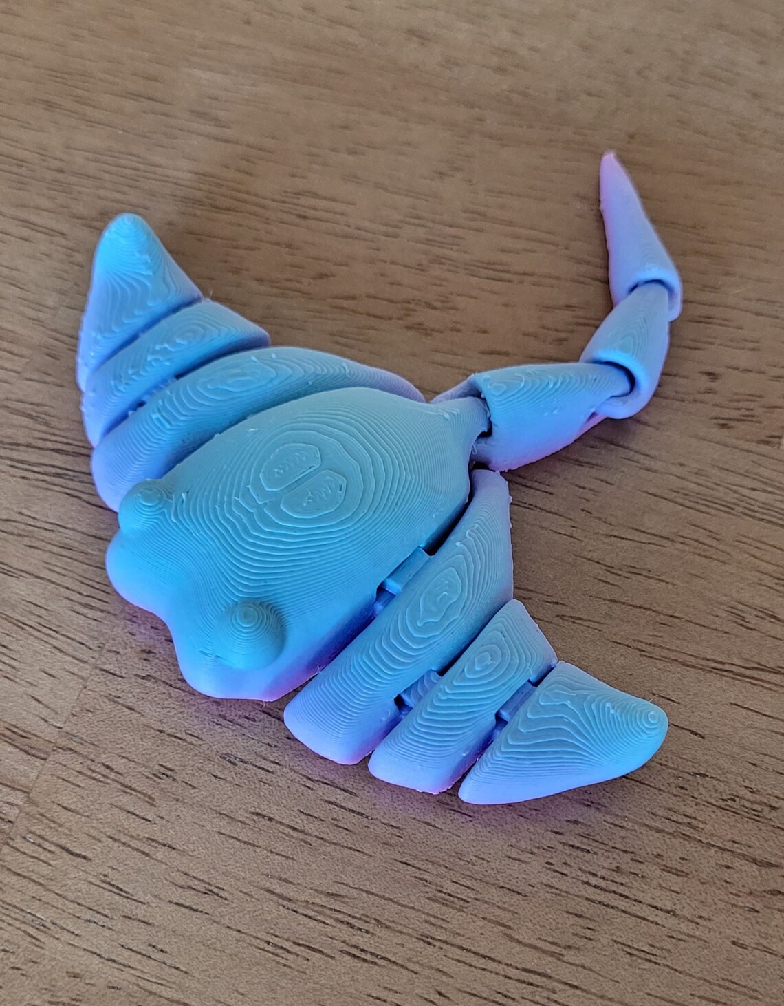 Articulated Stingray Fidget Toy 3D Printed Articulated Flexy Etsy