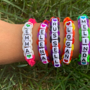 Personalized Rubber Brand Bracelet Rainbow Loom