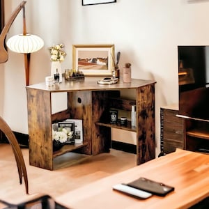 Rustic Reclaimed Wood Computer Desk, Writing Desk with Drawers and Shelves, Wooden Industrial  Desk, Computer Stand - Stylish home furniture