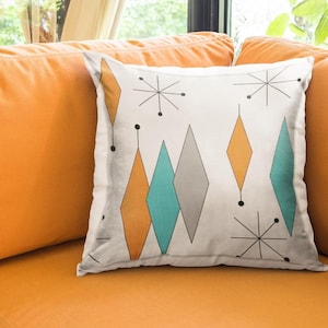 Mid-century Modern retro Atomic Pillow Cases