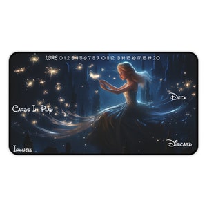 Player Mat for Disney Lorcana or any Trading Card Game TCG or CCG. Great Gift for Gamers.