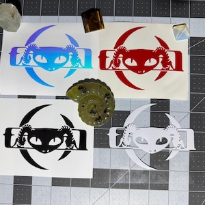 Vinylsticker/sticker met 3 banden | Binnen/buiten | Puscifer, tool, APC-logo mash-up