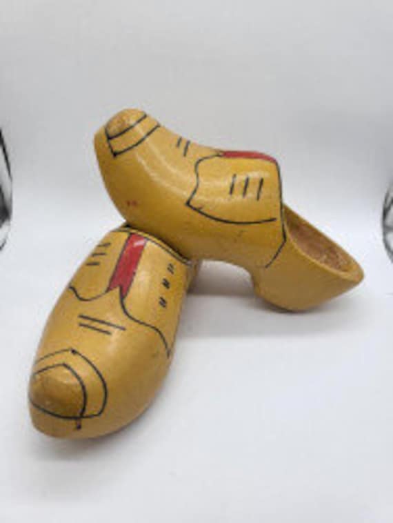 Collectible Handcrafted Dutch Clogs - Solid Wood … - image 1