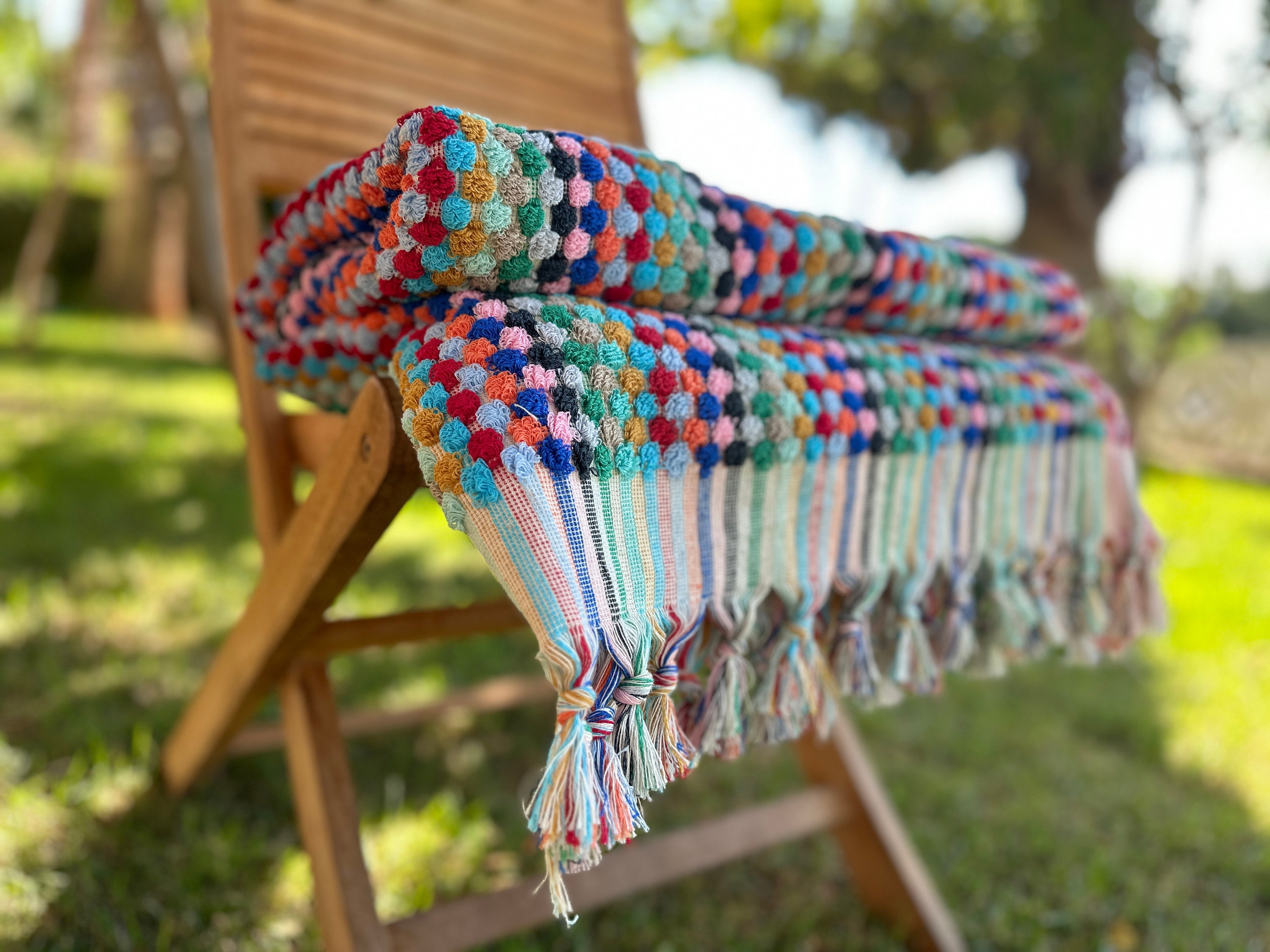 Towel Pom Pom Etsy UK