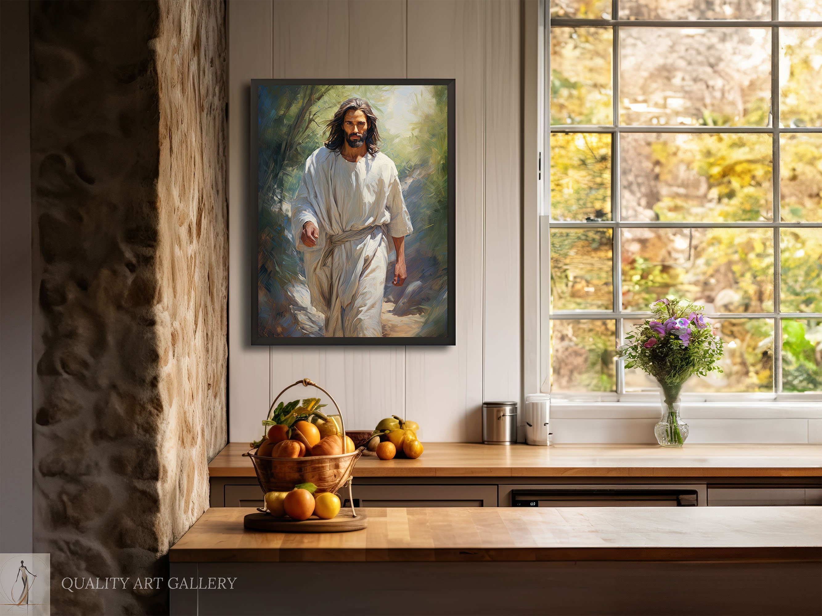 Jesus Christ Loving Faith Wall Decor, Inspirational Christian Bible Art ...