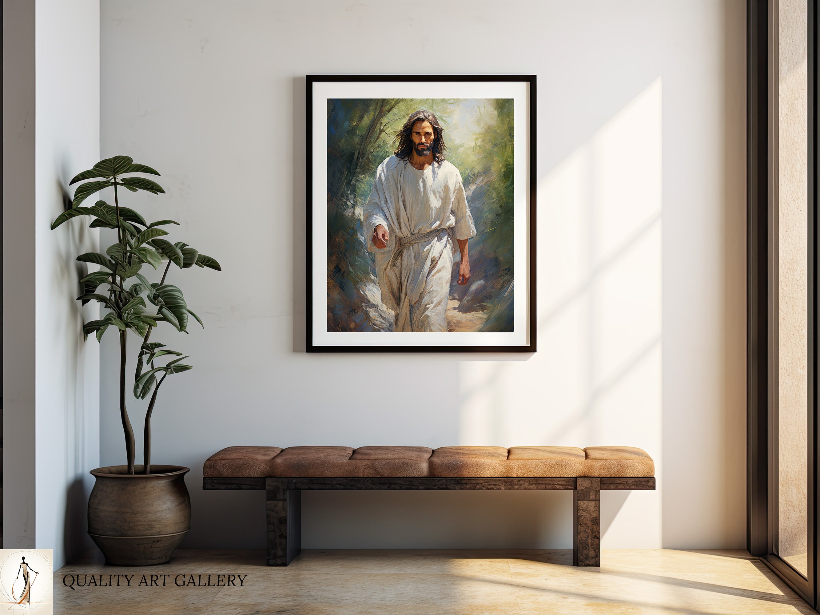 Jesus Christ Loving Faith Wall Decor, Inspirational Christian Bible Art ...