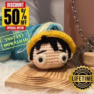 Luffy,onepiece anime,toys,anime gifts,anime doll pattern,crochet patterns,crochet,amigurumi,amigurumi crochet pattern, plushie