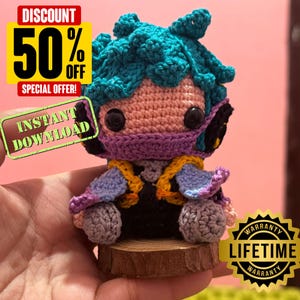 League of Legends, Aphelios,plushie,Amigurumi Crochet Pattern,gift for him, gift for her, diy crafts, diy gift, crochet doll, plushie