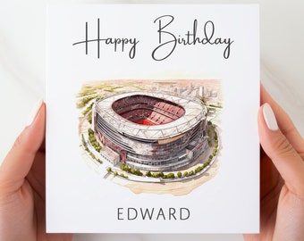 Arsenal Birthday Card, AFC, Football Card, COYG, Football Theeme Birthday Card for Arsenal Fan, Gunners Brithday Card, Arsenal Football Club