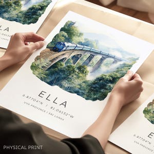 Póster de viaje de Sri Lanka, Ella, Sri Lanka, Puente de los Nueve Arcos de Sri Lanka, Regalo de viaje para Sri Lanka, Galería de fotos de viajes, Regalo de boda