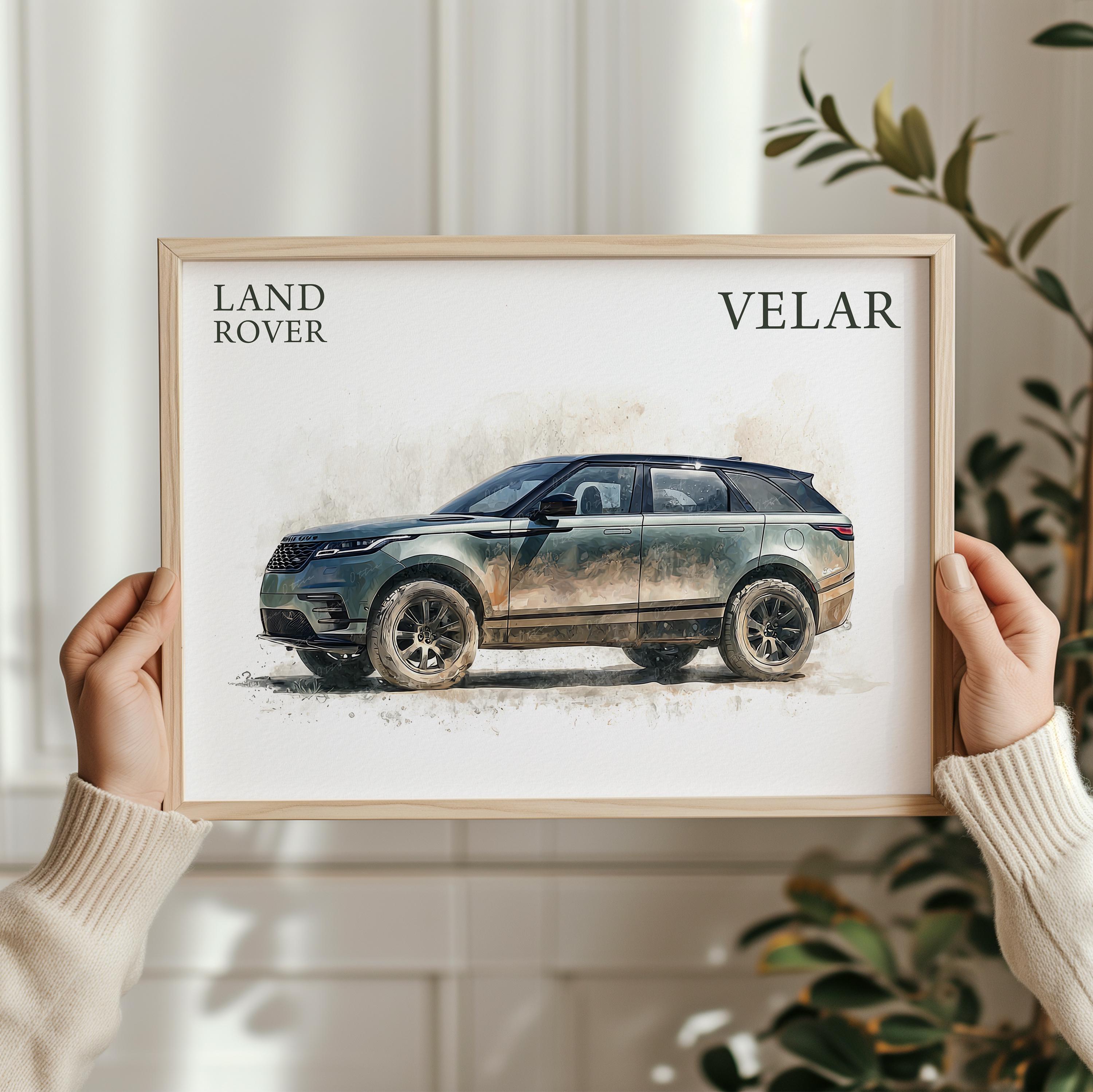 Range Rover Velar, Range Rover Prints, Car Wall Prints, Wall Prints for ...
