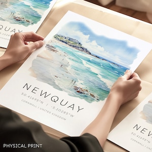 Newquay Cornovaglia, Spiagge della Cornovaglia, Poster di viaggio della Cornovaglia, Stampe murali della Cornovaglia, Regali della Cornovaglia, Stampe Newquay della Cornovaglia, Regali di viaggio