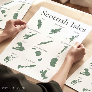 Schottische Inseln, Schottische Inseln Druck, Reise-Druck, Schottisches Geschenk, Schottland Poster, Skye,Lewis, Harris, Shetland, Jura, Barra, Mull