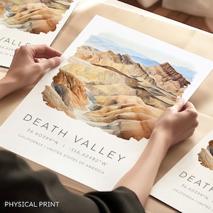 Death Valley, Kalifornien Reise-Druck, Death Valley Nationalpark, Death Valley Poster, USA Nationalparks, Reisegeschenke, Reisewandkunst
