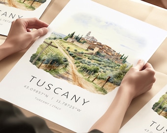 Toskana Italien Kunstdruck, Italien Kunstdruck, Reisegeschenk, Reise Poster, Toscana Wand Kunst, Home Decor, Housewarming Geschenk, Toskana Hochzeitsgeschenk