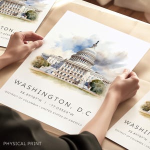 Washington, D.C Druck, US Cap Hüllen Gebäude, Washington Reise Druck, Washington Postkarte, USA Kunst Liebhaber Geschenk, USA Reise Druck