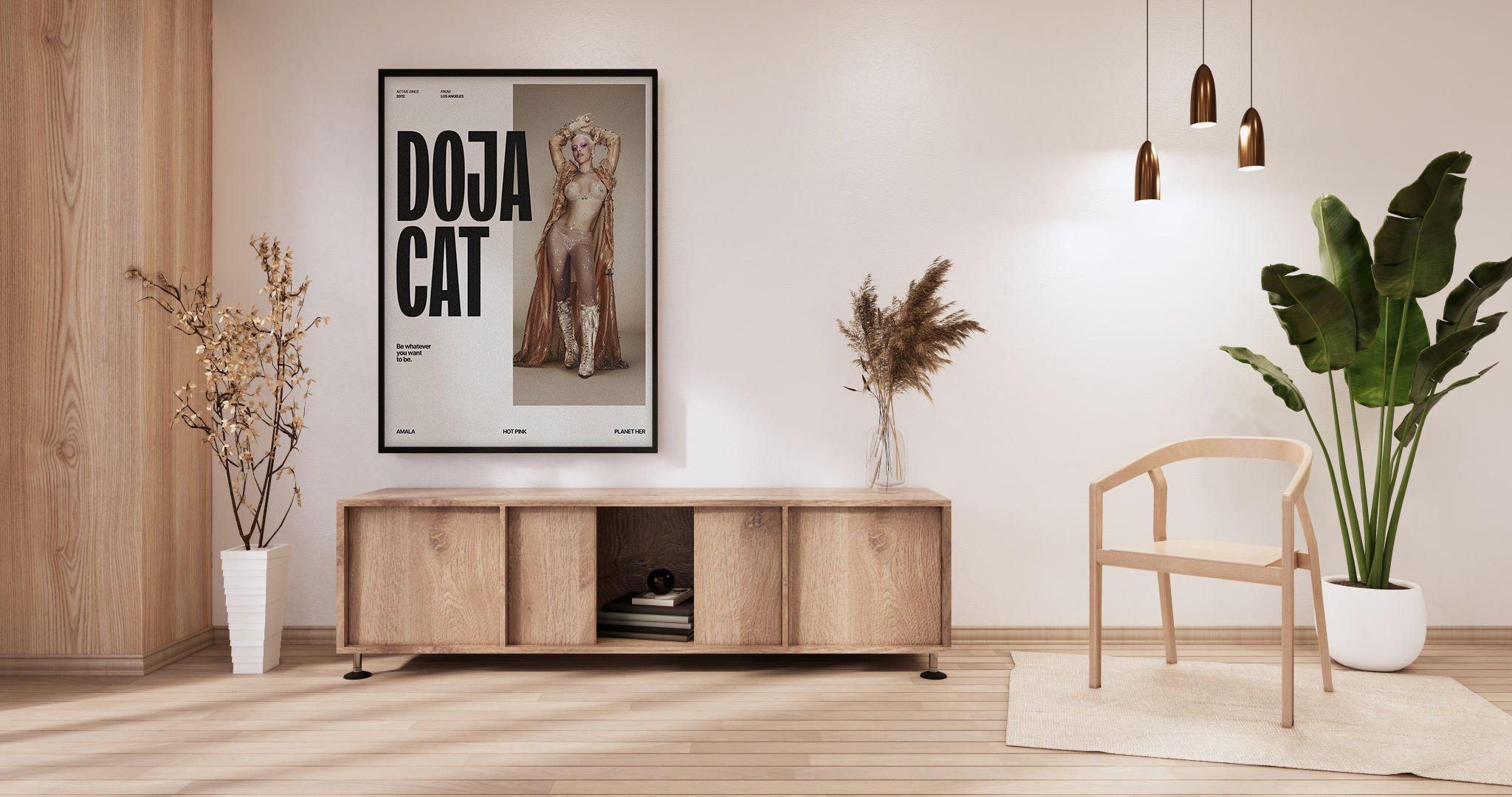Doja Cat Wall Art Poster Doja Cat Singer Poster Wall Art Doja Etsy