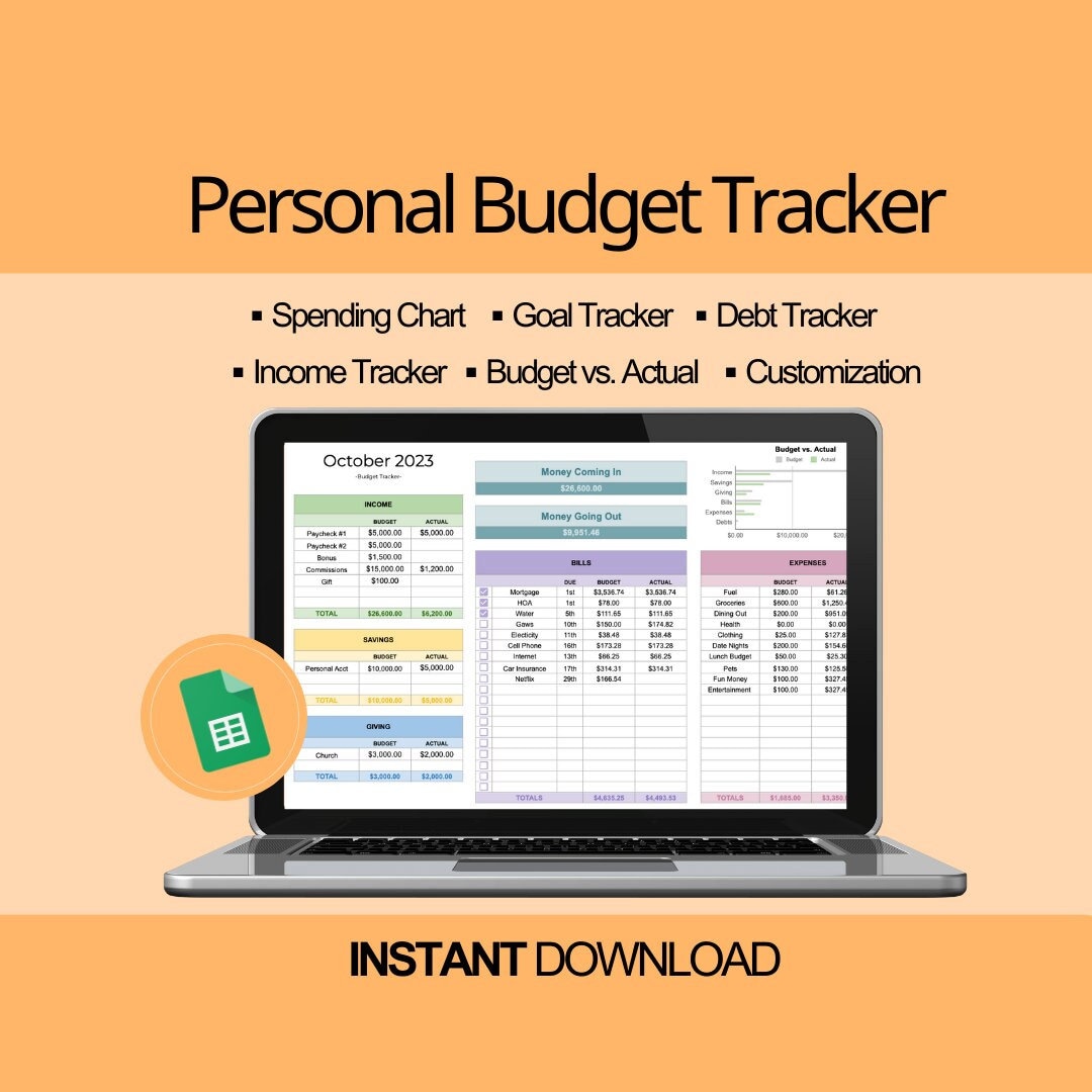 Budget Tracker - Etsy
